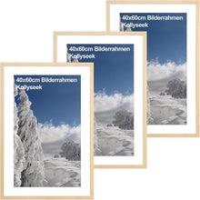 3er-Set Bilderrahmen 30x40 cm aus MDF Acrylglas Holzfarben