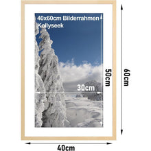 3er-Set Bilderrahmen 30x40 cm aus MDF Acrylglas Holzfarben