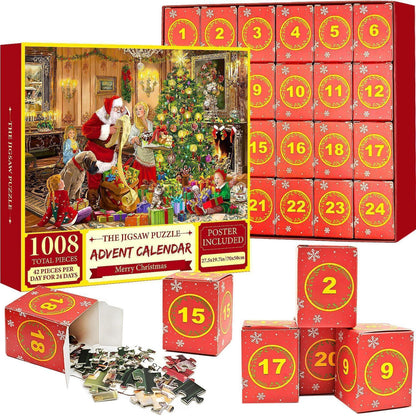 Adventskalender 2026 Puzzle Weihnachtsschmuck 1000 Teile