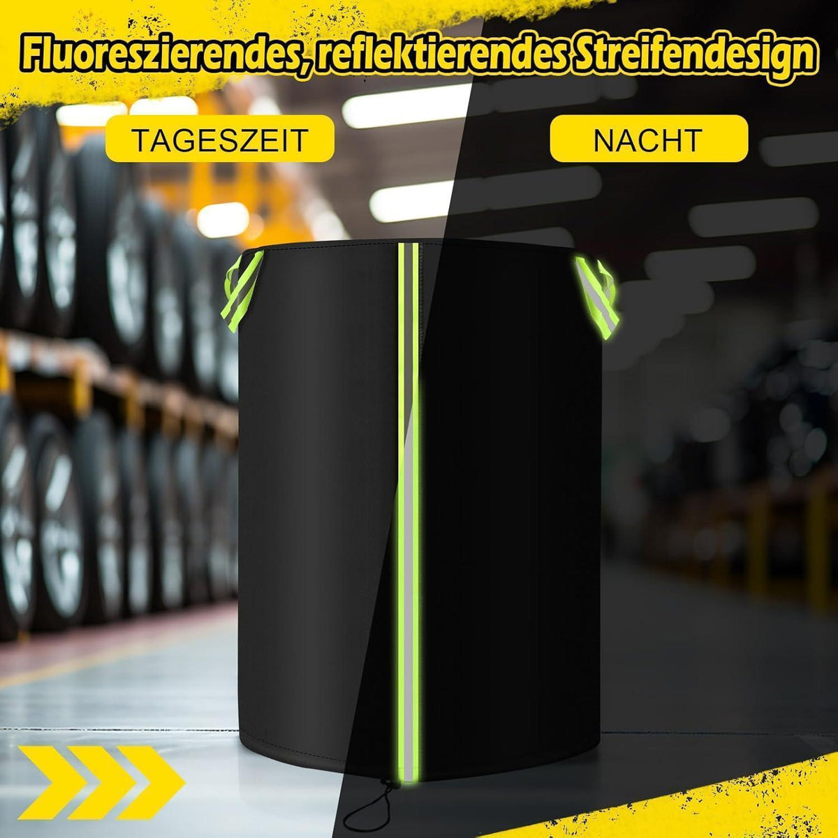 Reifenabdeckung 80x117cm – Universal für 4 Reifen mit Reißverschluss