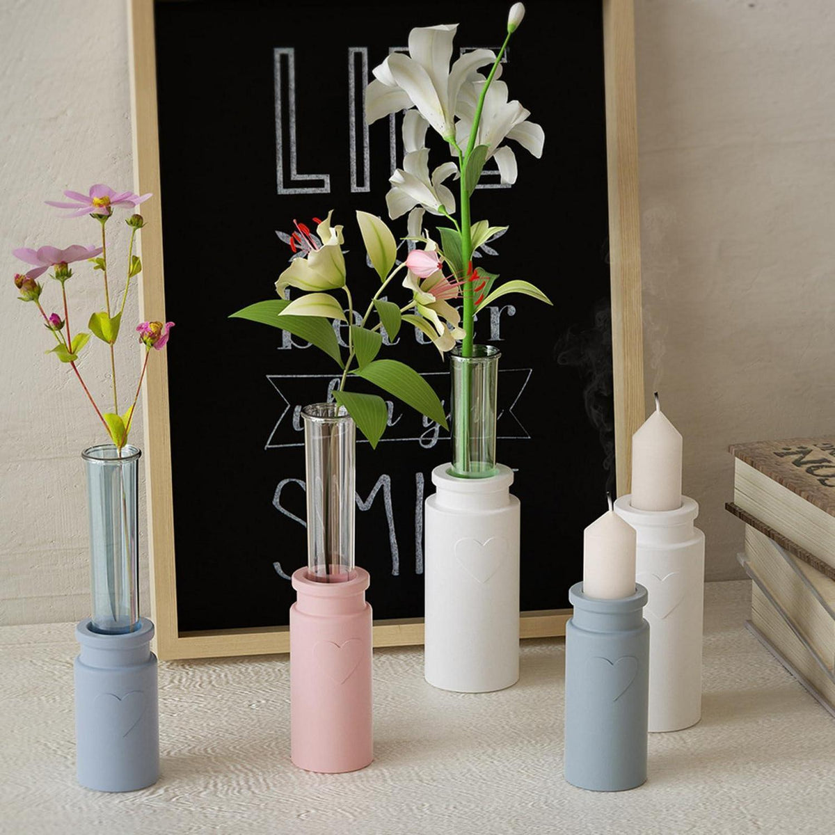3x Mini Vase Silikonform für Kerzen & Epoxidharz