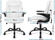 Ergonomischer Massage Bürostuhl mit Klappbarer Armlehne und