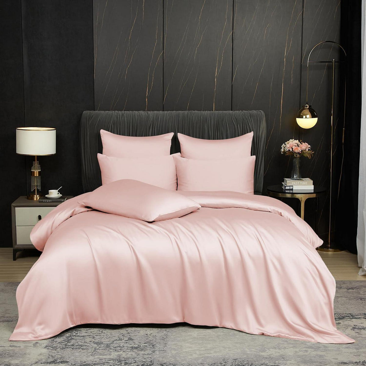 Bambus Bettwäsche Set 200x200 cm Rosa - Kühlend & Atmungsaktiv
