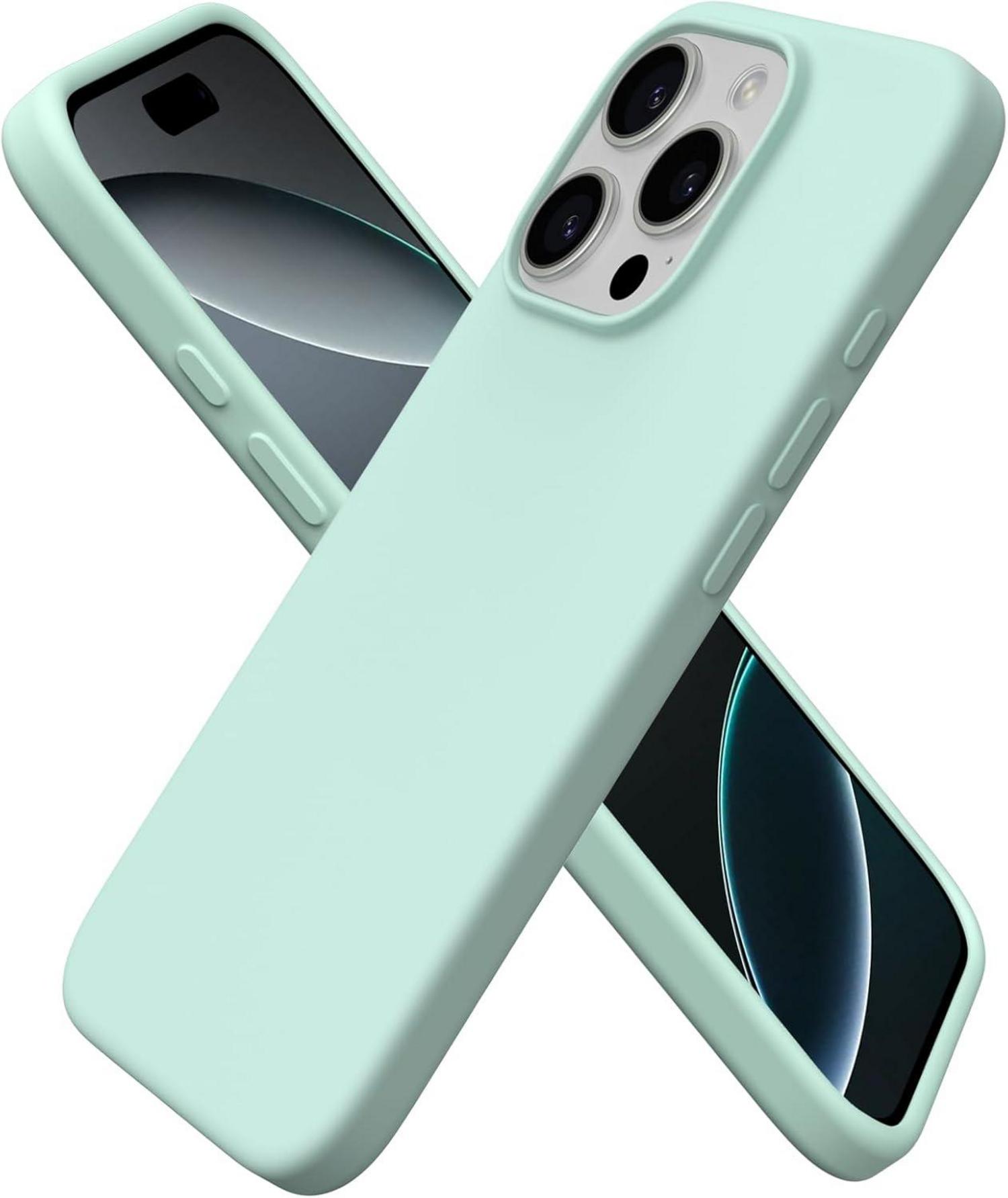 iPhone 16 Pro Silikonhülle, flüssiges Silikon, stoßfeste Schutzhülle