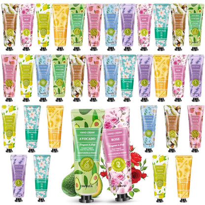 Handcreme Geschenkset Damen - 36er Set mit 9 Düften