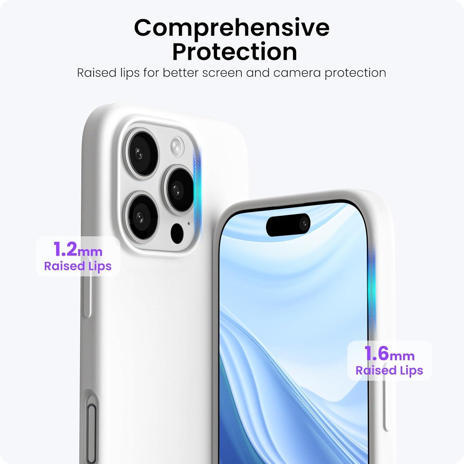 ORNARTO iPhone 16 Pro Hülle Silikon 6,3 Zoll stoßfest