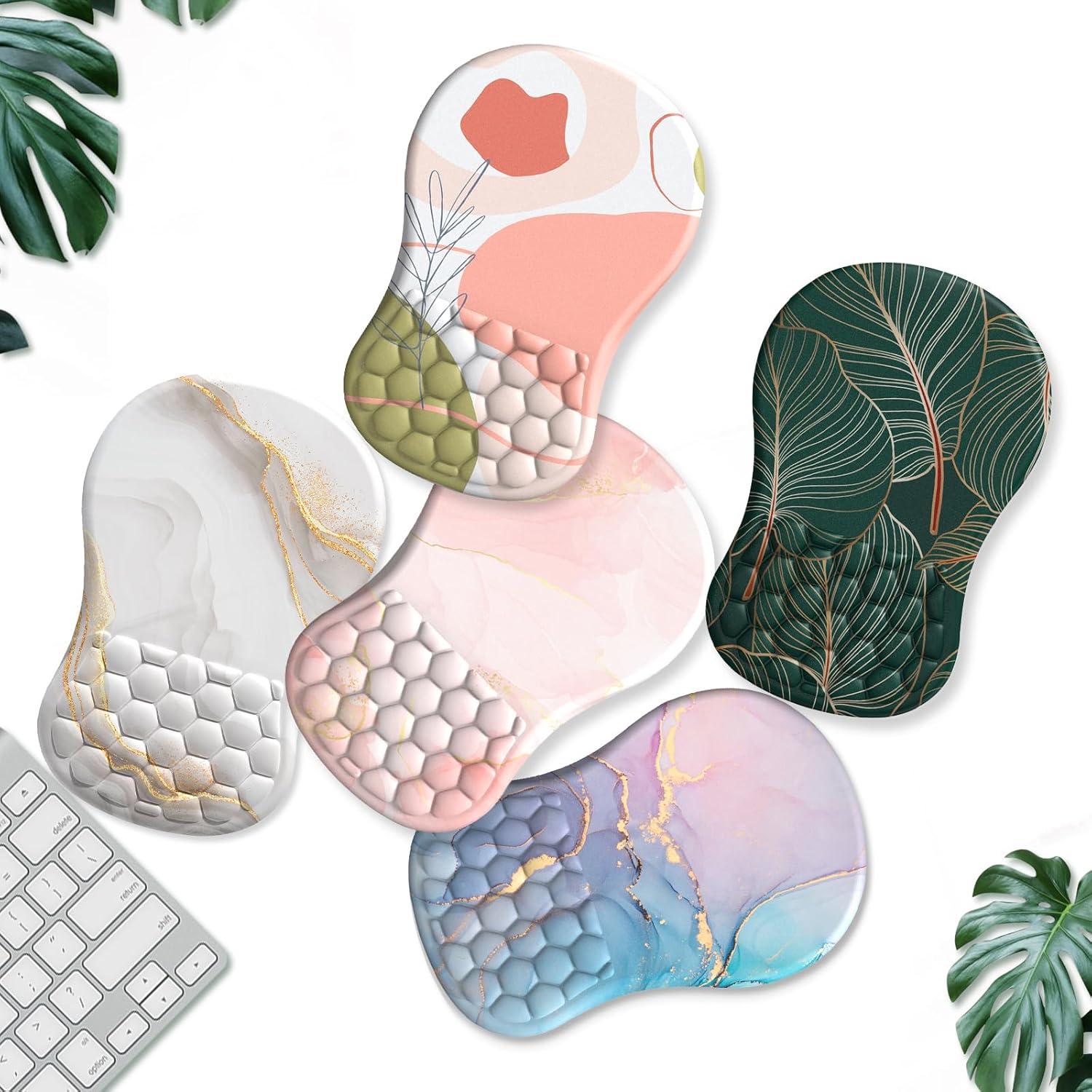 Ergonomisches Mousepad mit Handauflage und Memory-Schaum, Rutschfeste