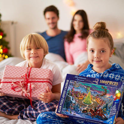 Adventskalender 2024 Puzzle Weihnachten Norden 1008 Teile