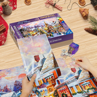 Adventskalender 2026 Vintage Puzzle Weihnachten Dekoration