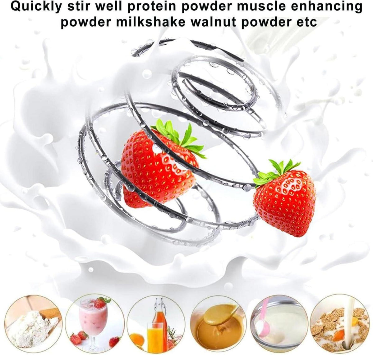3er Set Edelstahl Protein Shaker Ball Mixer Blender Fitness Sport 48mm