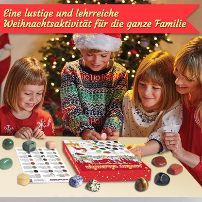 Edelstein Adventskalender 2026 für Kinder mit 24 Natürlichen