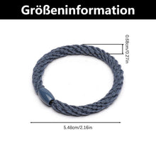 12 Stück Geflochtene Haargummis Elastische Armbänder - Damen