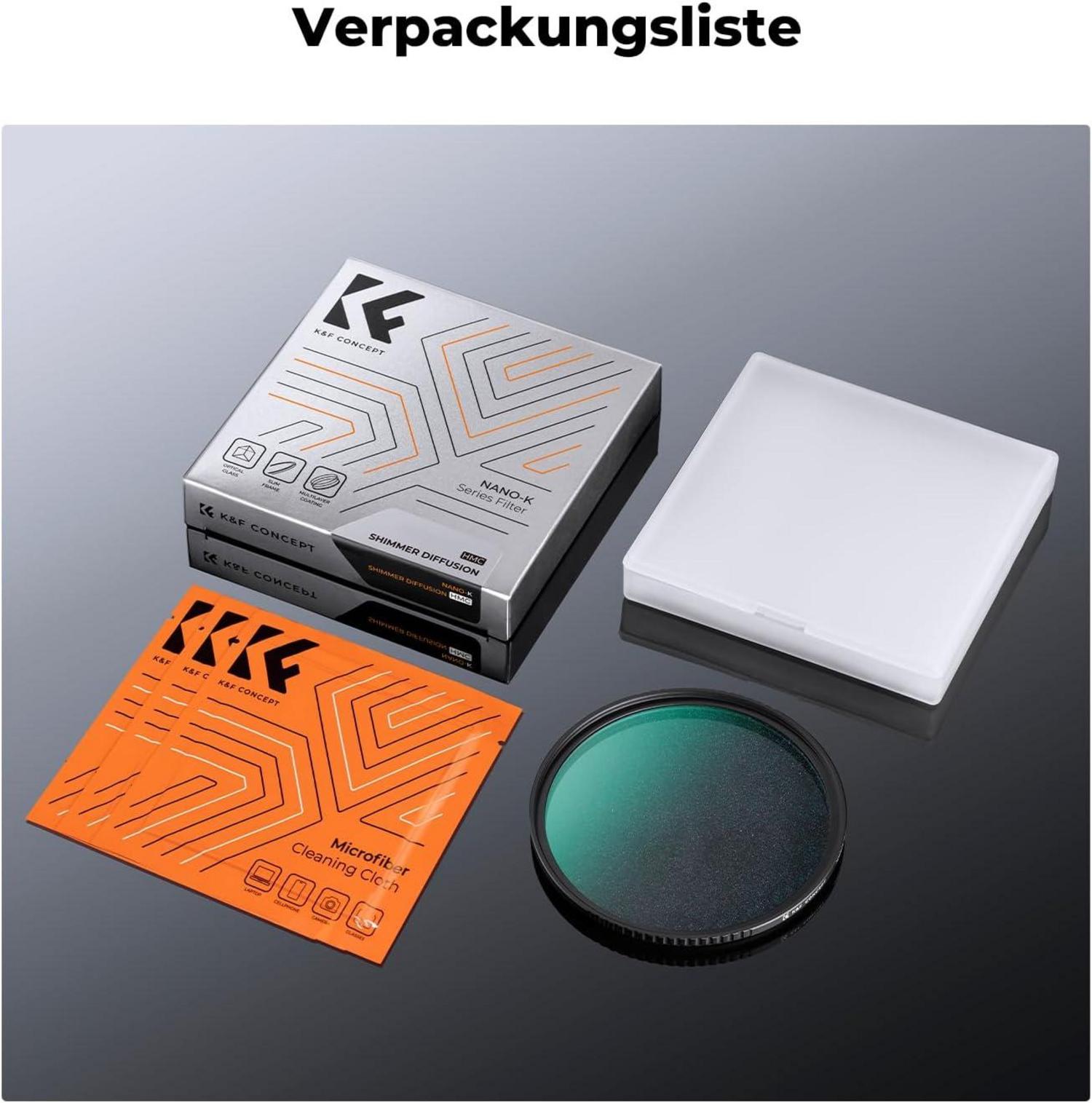 Nano-K Serie Filter 49mm Optisches Glas mit 18 Schichten Nano-Beschichtung