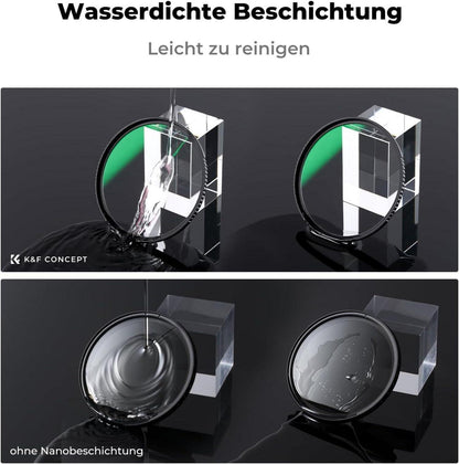 52mm Filterset Polfilter UV ND1000 Schutz Zubehör CNC Rahmen optisches Glas B+W-Kompatibel