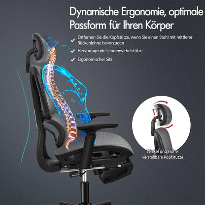 ALFORDSON Ergonomischer Bürostuhl mit