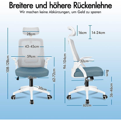 ALFORDSON Ergonomischer Bürostuhl mit