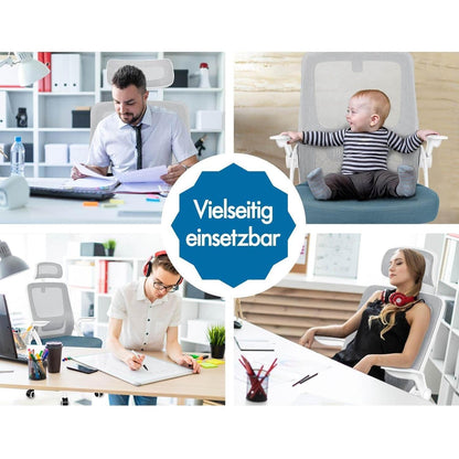 Ergonomischer Bürostuhl mit verstellbarer Lordosenstütze und