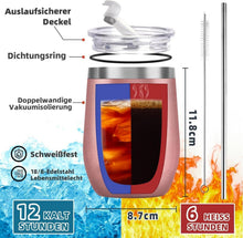 Romantischer Pinguin Thermobecher 350ml für