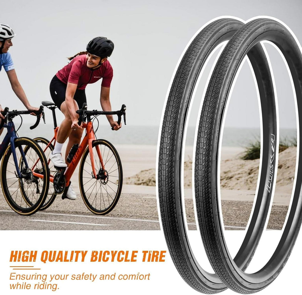 2er Pack Rennrad Reifen 700x28c/32c/35c Fahrradmantel für Road Bike Tires