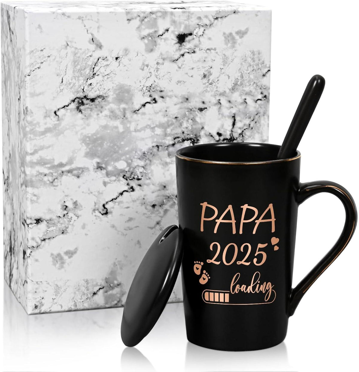 Joymaking Kaffeetasse für werdende Väter 400ml Schwarz inkl. Geschenkbox