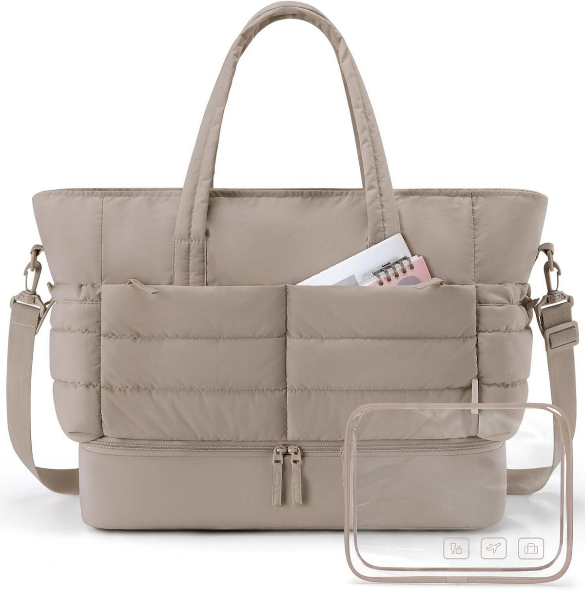 Sportliche Damen Reisetasche mit Schuhfach und IATA Kulturbeutel