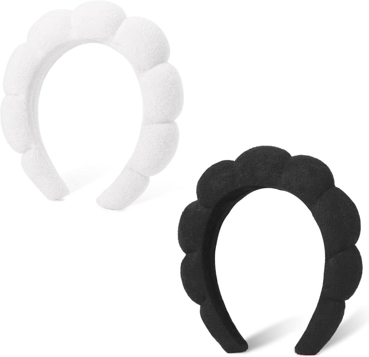 Spa-Stirnband Schwamm weiches Frottee Makeup Hautpflege 2 Pcs Sponge