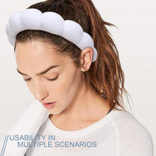 Spa-Stirnband Damen Schwamm Frottee Make-up Hautpflege 2 Stk