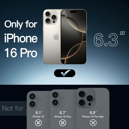 iPhone 16 Pro Hülle transparent, stoßfest, kratzfest