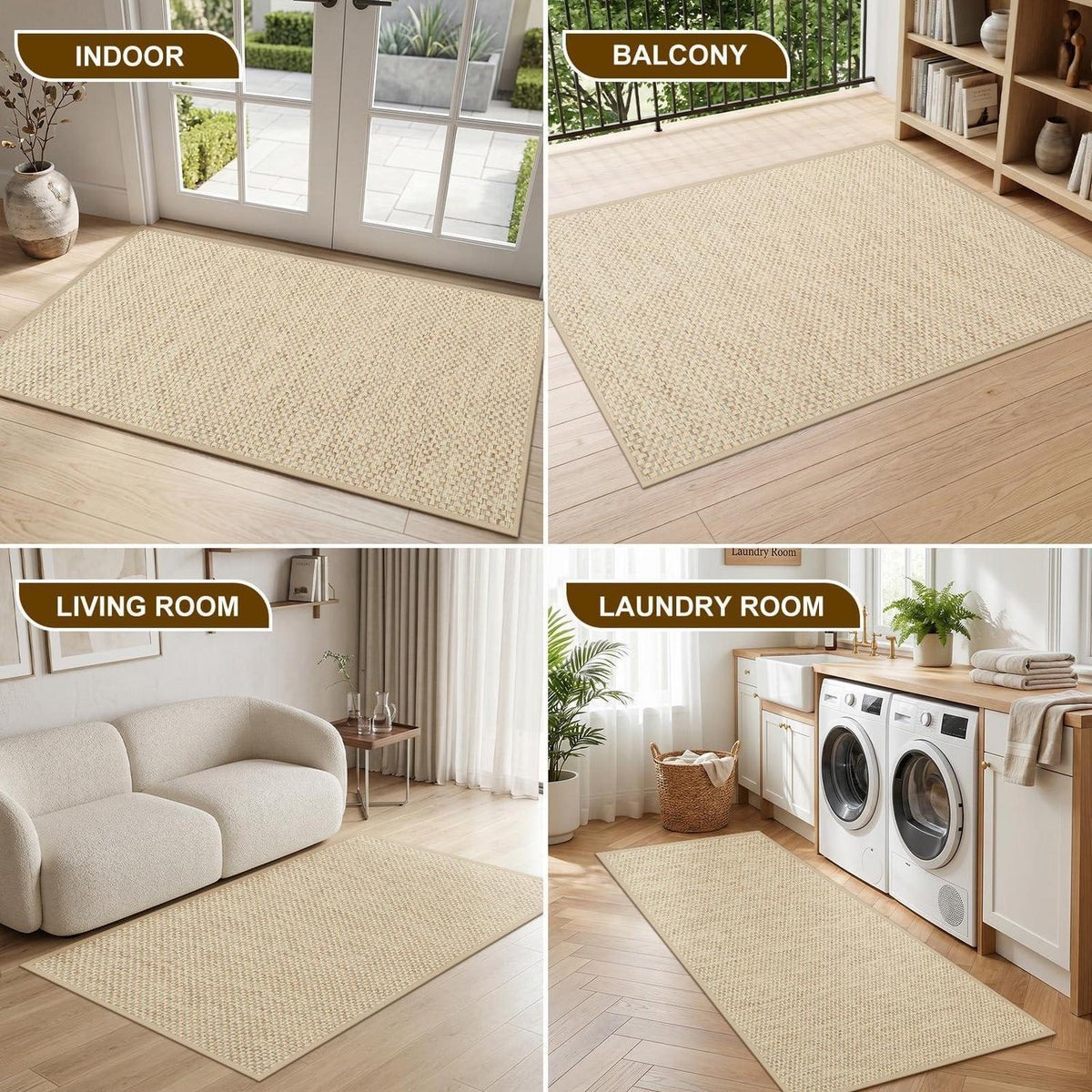Fussmatte Innen 90x150 cm – Rutschfest & Waschbar