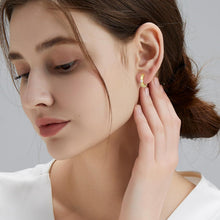 Silber 925 Damen Creolen Ohrringe mit Zirkonia Stein Gold