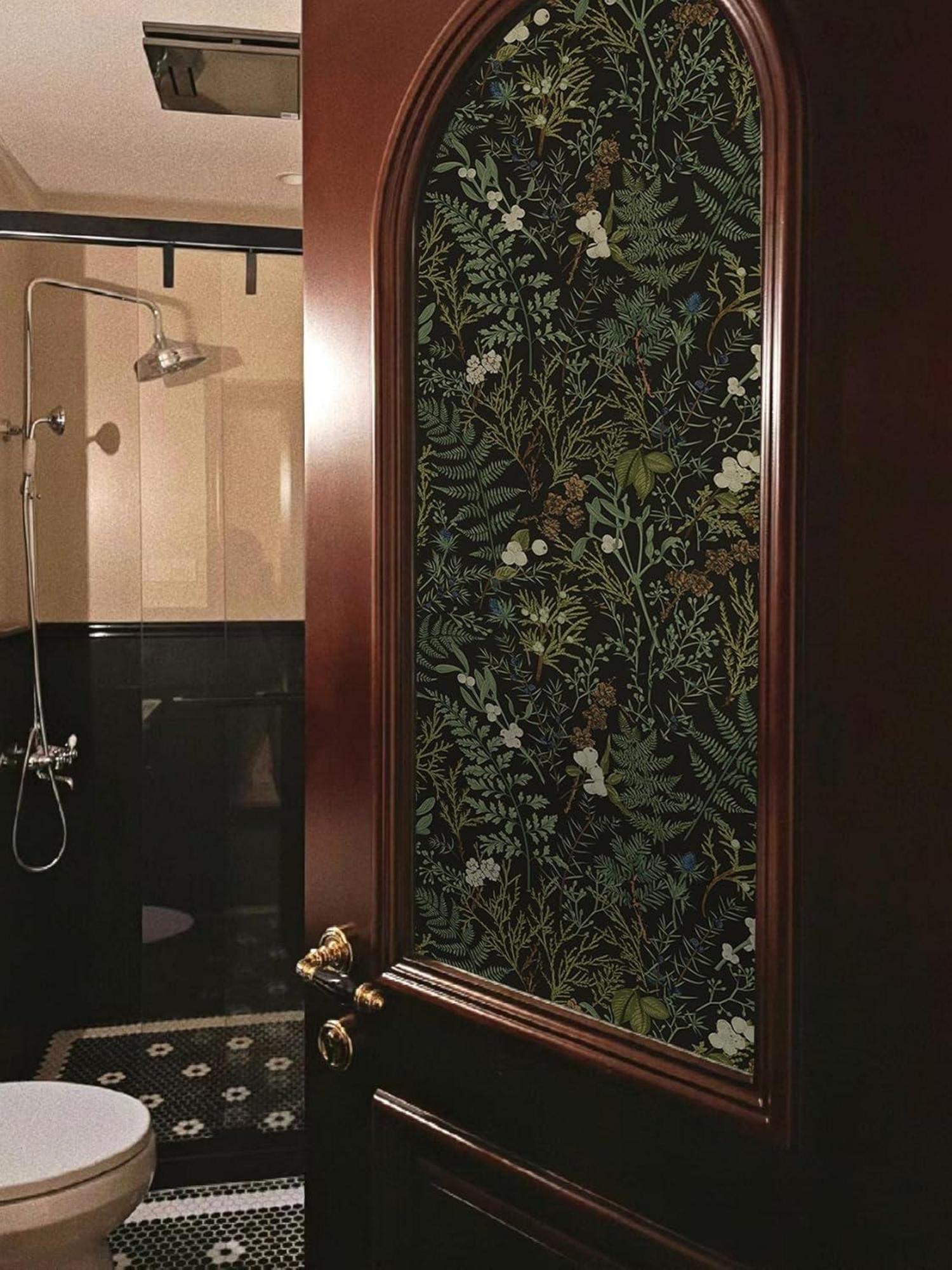 Selbstklebende Tapete Floral Blätter Wanddeko PVC Vinyl Klebefolie