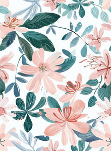 Selbstklebende Tapete Floral Blätter Wanddeko 44x1000cm