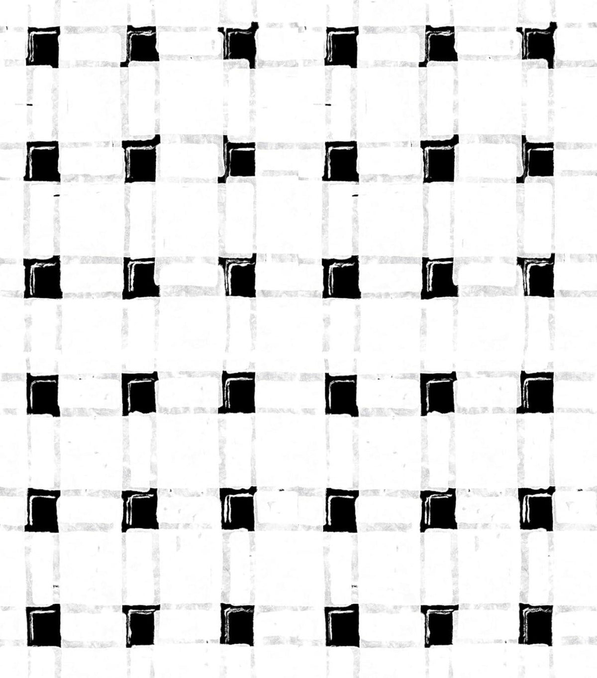 Selbstklebende Schwarz-Weiß Raster Tapete 44x1000cm wasserdicht