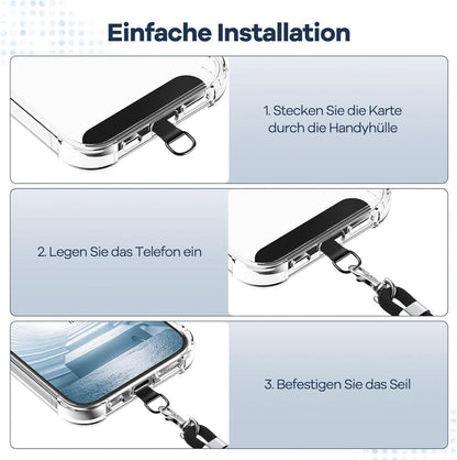 Handykette Universal Schwarz Roségold für alle Smartphones