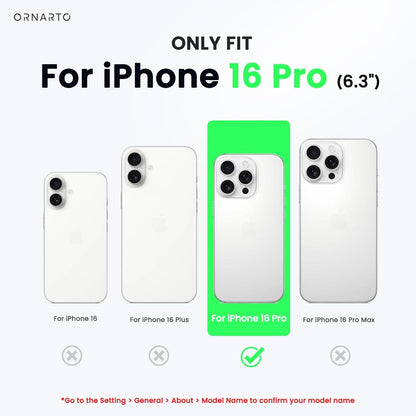 iPhone 16 Pro Hülle mit Kameraschutz und 2 Schutzfolien