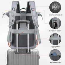 Wasserdichter Rolltop Laptop Rucksack 17,3 Zoll Grau Uni