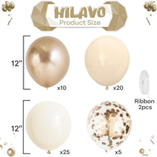 Luftballons Beige Gold 60 Stück - Retro Aprikose Weiß Sand