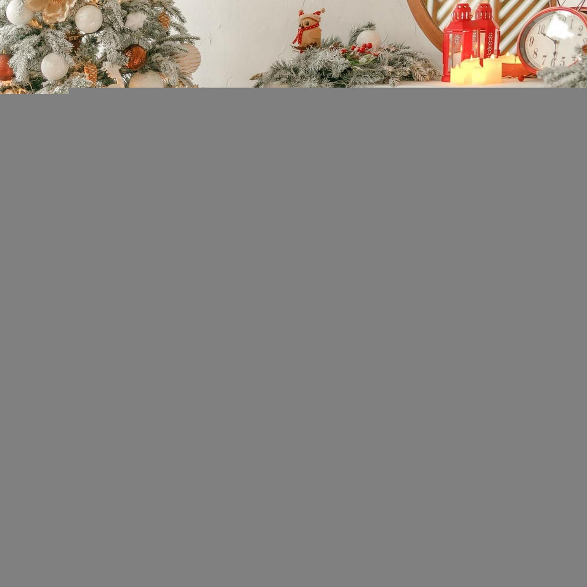 Weihnachtliche Tartan Kissenbezüge 2er Set Rot Weiß 40x40cm