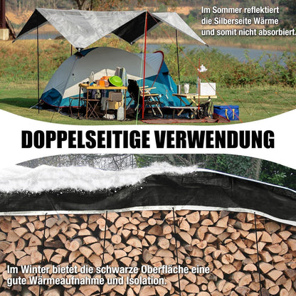 Abdeckplane 4x8m wasserdicht UV-stabil für Garten & Auto