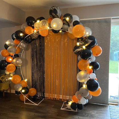 Orange Schwarz Halloween Luftballons Set 60 Stück 12'' Achat Marmor
