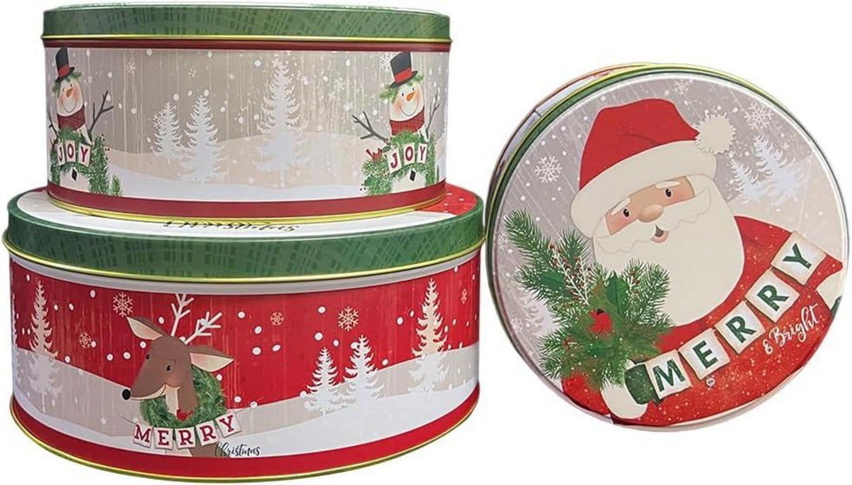 Weihnachtsdosen Keksdose Metall Nostalgische Weihnachtsdeko Plätzchendosen
