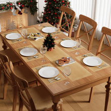 Tischsets Weihnachten 6er Set Platzdeckchen Gold Abwaschbar