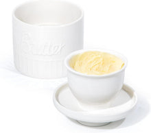 Französische Butterdose Porzellan Vintage Stil für streichfähige