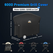 Grillabdeckung für Weber Q2000/3000 Serie, 7112 Grill Heavy