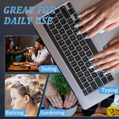 24er Set Eckige Press on Nägel Hellrosa mit Nagelkleber