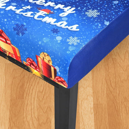 Stretch Stuhlhussen 6er Set | Weihnachten | Blau | Esszimmer & Party