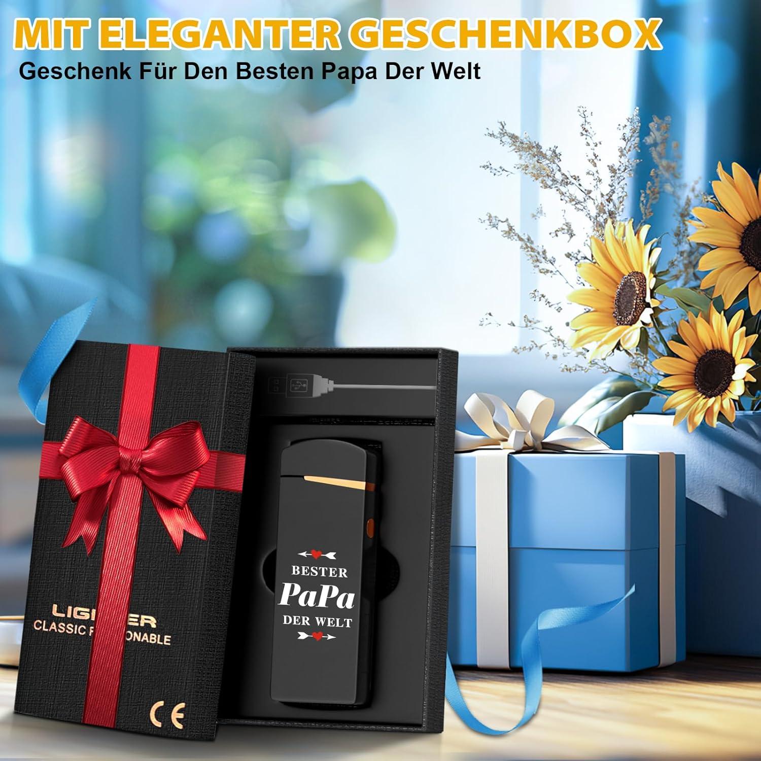 Elektrisches Lichtbogen Feuerzeug USB Aufladbar für Papa