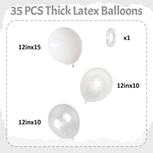 Hochzeit Weiß Perlweiß Latex Ballons 12 Zoll - 35