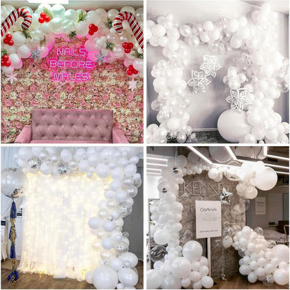 12x Hochzeit Luftballons Weiß Perlweiß Latex Helium Party Deko