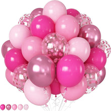 Pinke Rosa Ballons Set Mädchen Helium Party Deko 12 Zoll